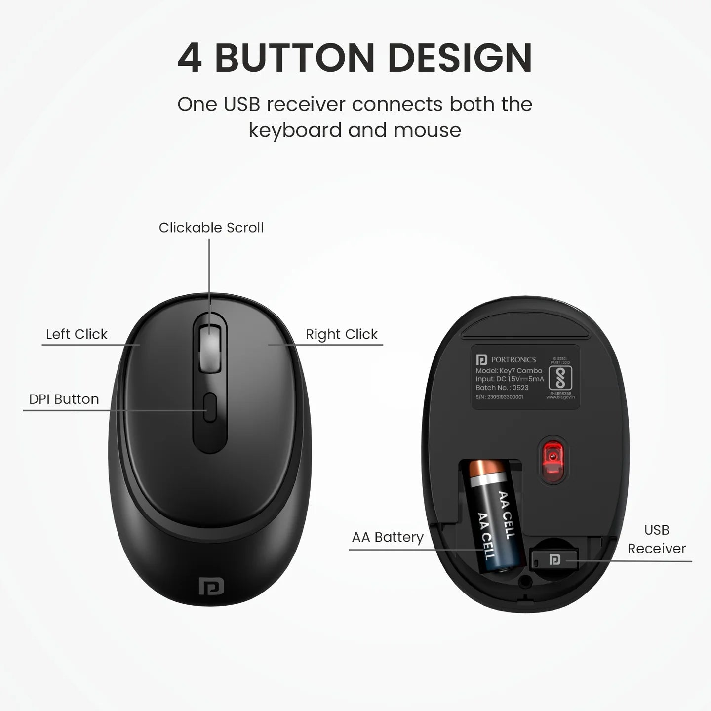 Portronics Key 7 Combo