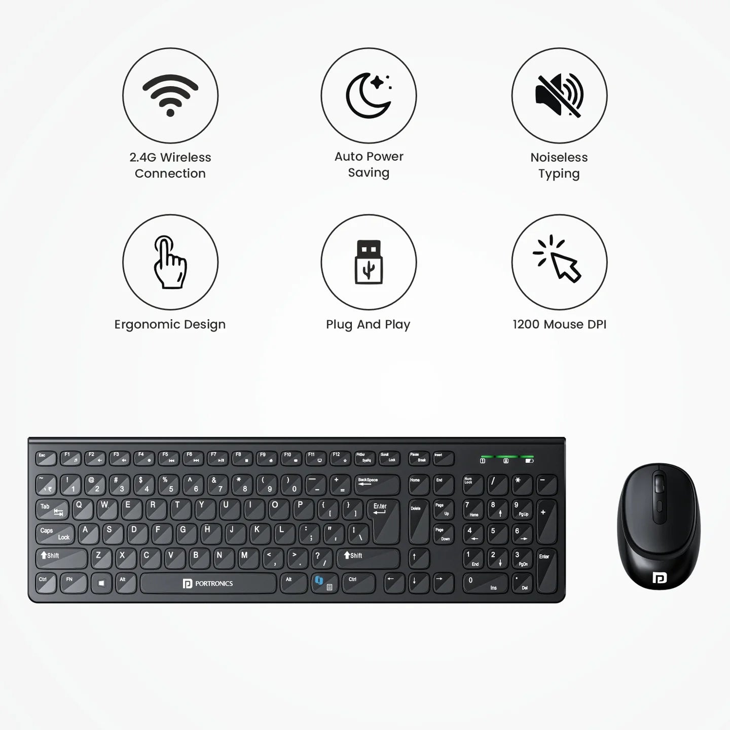 Portronics Key 7 Combo