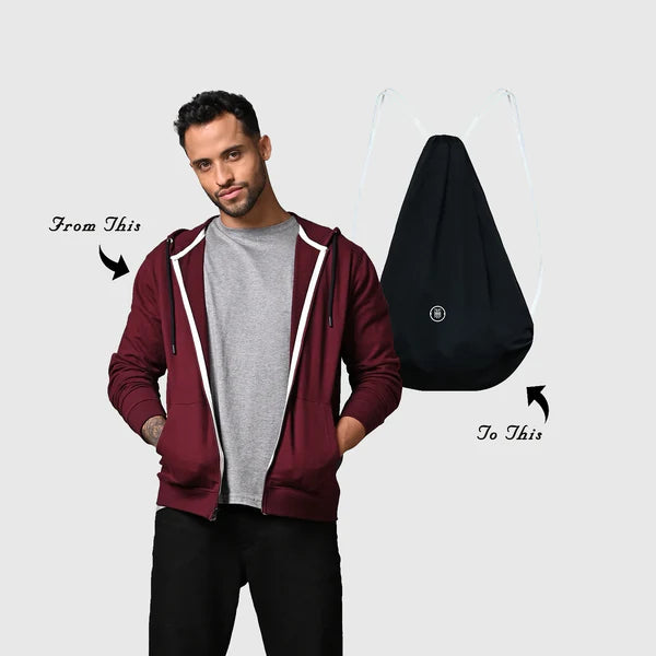 Holistik Disguise Backpack Hoodie