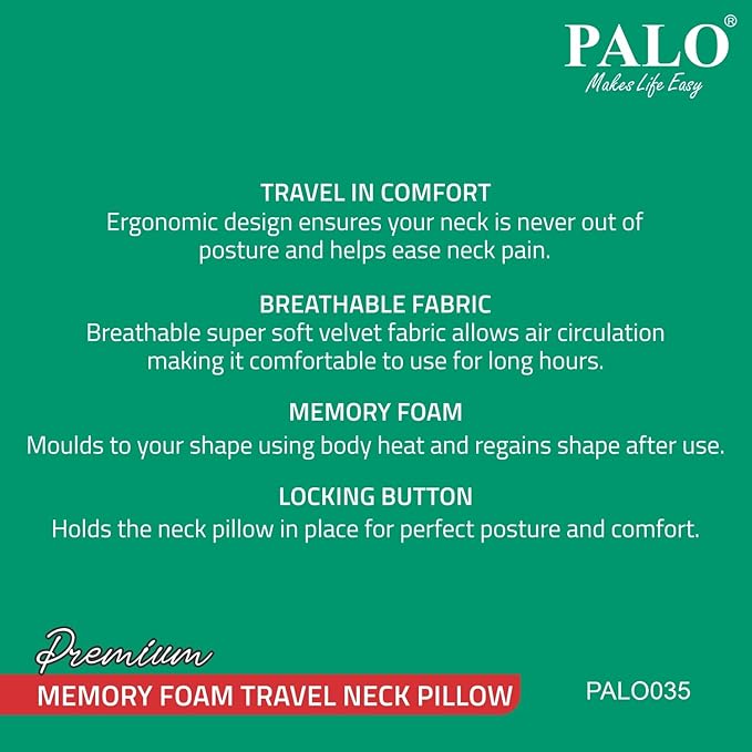 Palo Ergonomic Neck Rest PAL0035/36/37/38