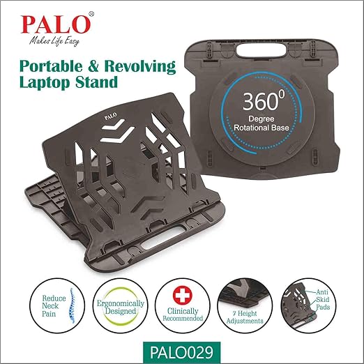 Palo Revolving Laptop Stand with Mobile Stand