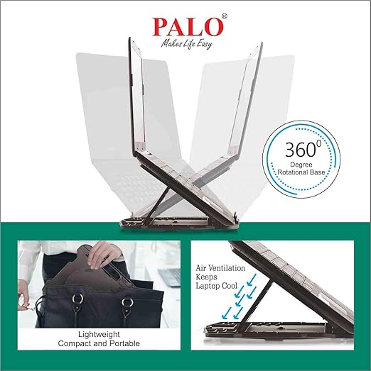 Palo Revolving Laptop Stand with Mobile Stand