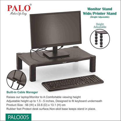 Palo Height Adjustable Monitor Riser/Printer Stand