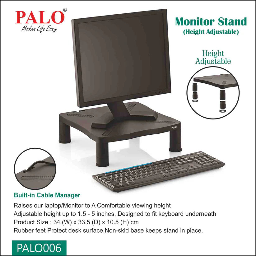 Palo Height Adjustable Monitor Riser/Printer Stand