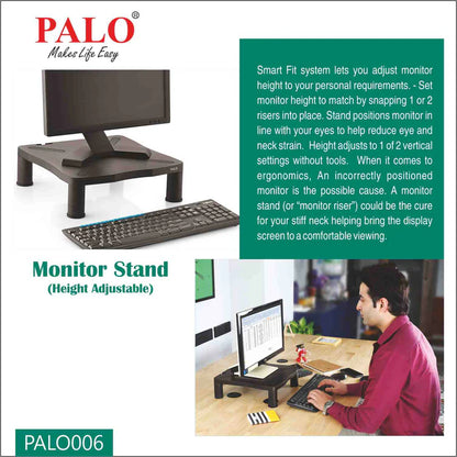 Palo Height Adjustable Monitor Riser/Printer Stand