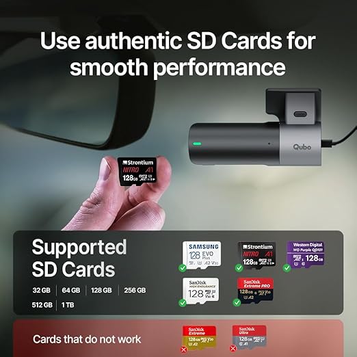 Qubo Dashcam Pro 2K