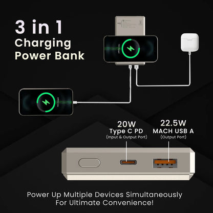 Portronics Luxcell Magclick 10K
