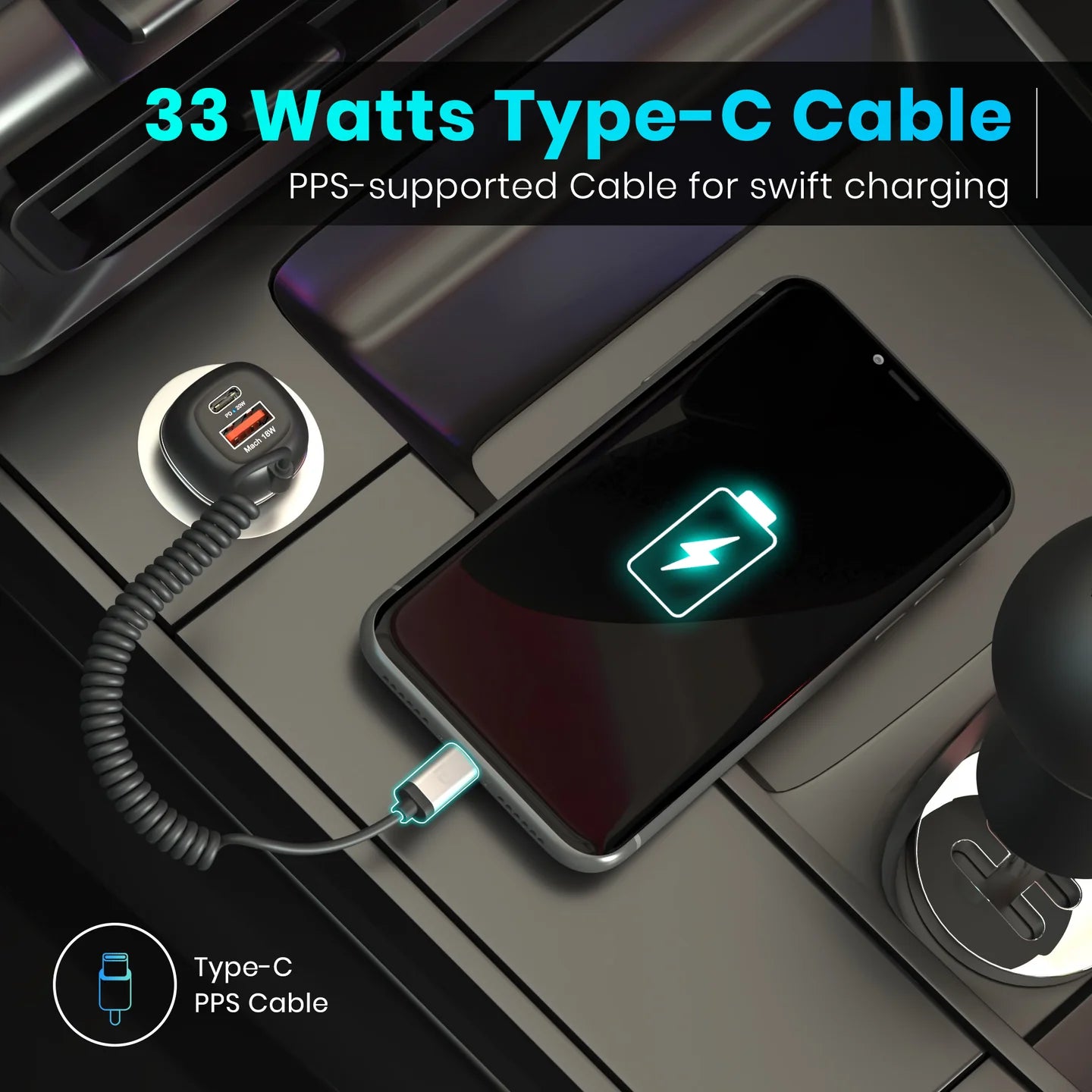 Portronics Car Power 1C