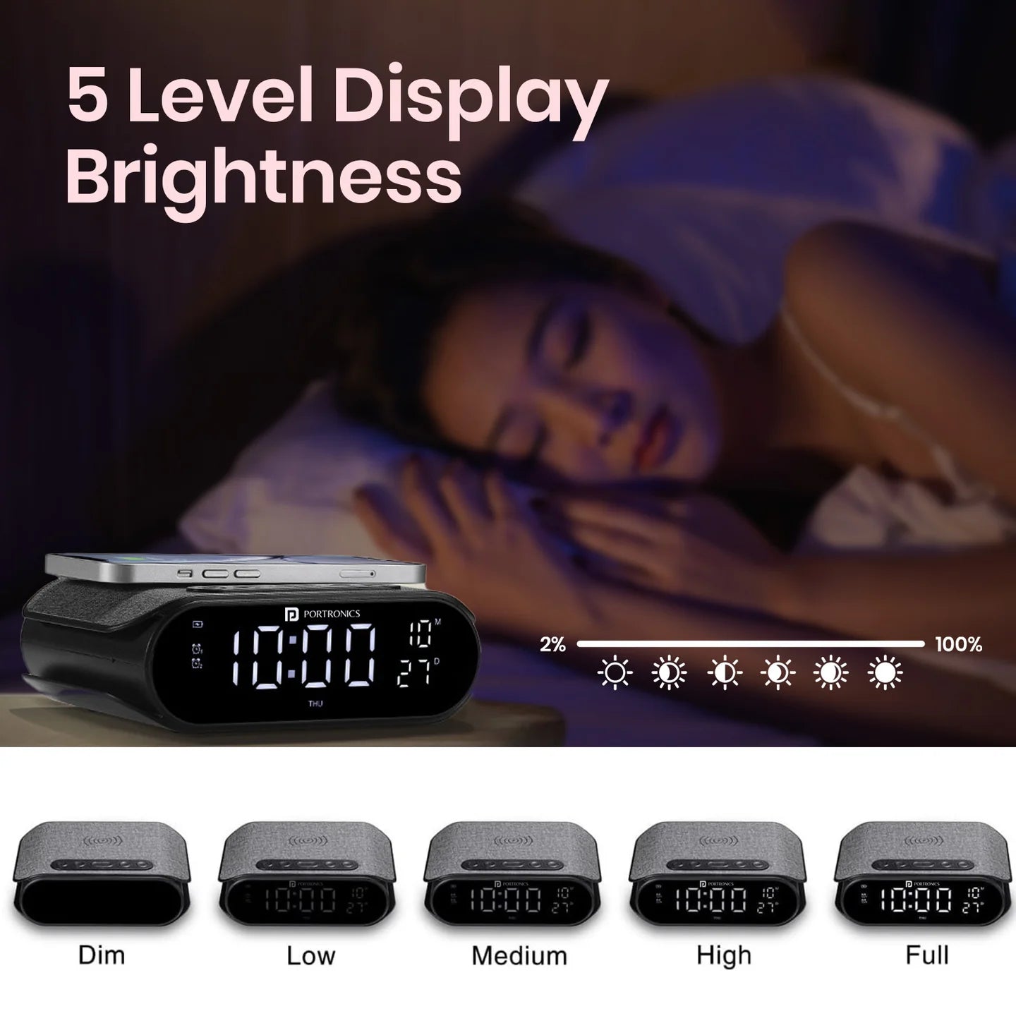 Portronics Volt clock Charger