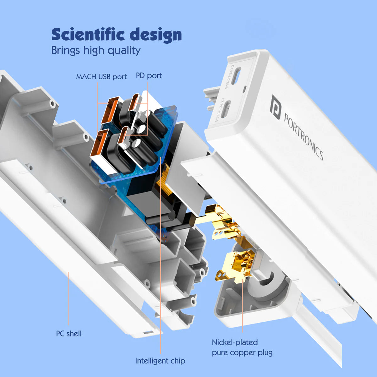 Portronics Adapto Volt 65